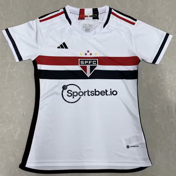 2023/24 Sao Paulo Home White Women Soccer Jersey