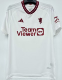 RASHFORD #10 M Utd 1:1 Quality Third White Fans Jersey 2023/24 (UCL Font 欧冠字体)