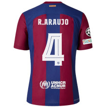 R. ARAUJO #4 BA 1:1 Quality Home Fans Jersey 2023/24 (UCL Font 欧冠字体)