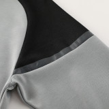 2025 Puma Grey Hoody Zipper Jacket Windbreaker