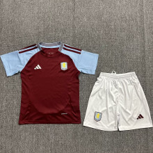 2024/25 Aston Villa Home Kids Soccer Jersey