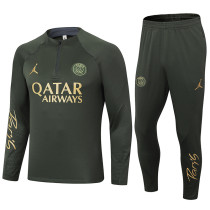 2024/25 PSG Army Green Sweater Tracksuit