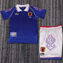 1998 Japan Home Retro Kids Soccer Jersey