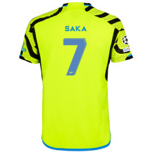 SAKA #7 ARS 1:1 Quality Away Fans Jersey 2023/24 (UCL Font)