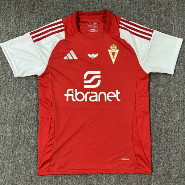2024/25 Real Murcia Red Fans Soccer Jersey 穆尔西亚