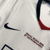 2008/09 M Utd Away White Retro UCL Version Long Sleeve Retro Soccer Jersey (胸前有绣欧冠决赛小字）