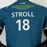 STROLL #18 Aston Martin F1 Green Team T-Shirt 2023 (圆领 阿斯顿马丁)
