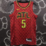 Hawks MURRAY #5 Red NBA Jersey