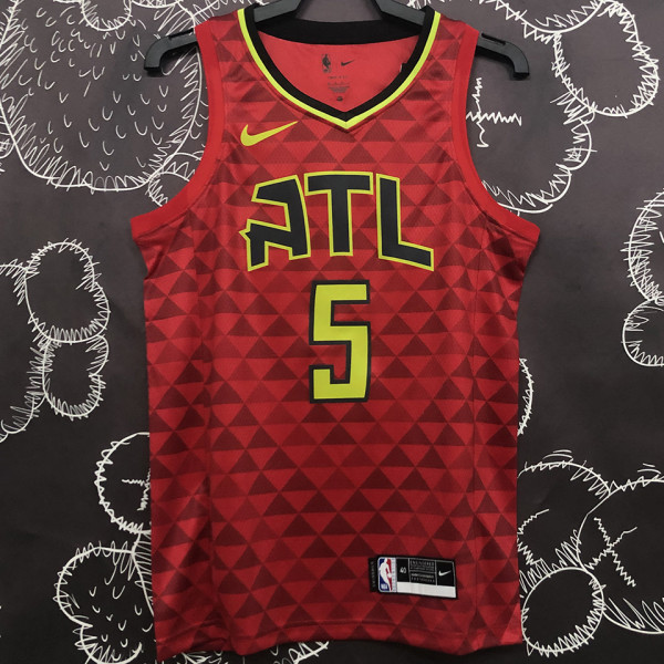 Hawks MURRAY #5 Red NBA Jersey