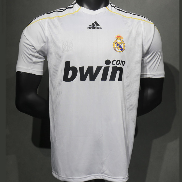 2009/10 RM White Home Retro Player Version Soccer Jersey 球员版