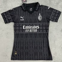 2023/24 AC Milan x PUMA x Pleasures 4Th Black Women Soccer Jersey 女