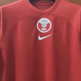 2022/23 Qatar Home Red Fans Soccer Jersey