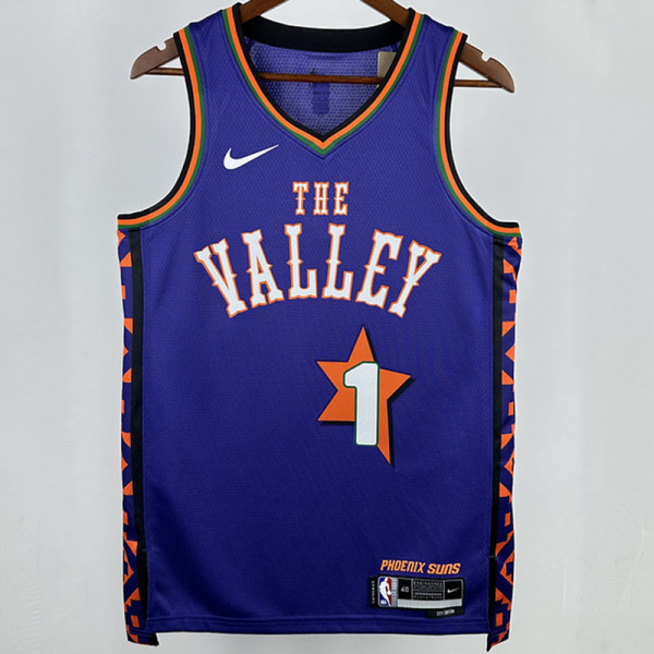 2025 Suns BOOKER #1 Purple City Edition NBA Jerseys