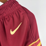 2024/25 Cleveland Wine Red Shorts NBA Pants