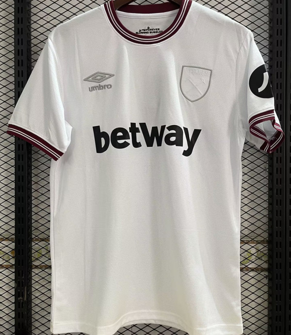 2023/24 West Ham Away White Fans Soccer Jersey