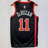 2023/24 Bulls DEROZAN #11 Black City Edition NBA Jerseys 热压
