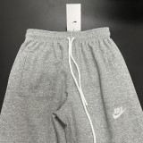 2024/25 Nk~ Grey Pure Cotton Sports Trousers Zipper style