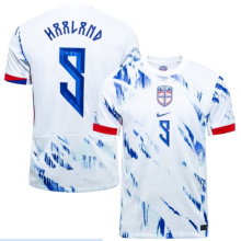 HAALAND #9 Norway Away Fans Soccer Jersey 2024/25