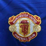 1986-1988 M Utd Away Blue Retro Soccer Jersey