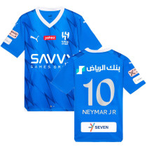 NEYMAR JR #10 Al Hilal SFC Home Blue Fans Jersey 2023/24 利雅得新月