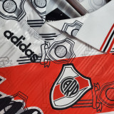 1996 River Plate Home Retro Long Sleeve Soccer Jersey