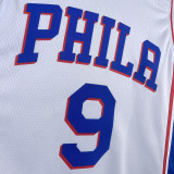 2023/24 76ers OUBRE JR. #9 White NBA Jerseys