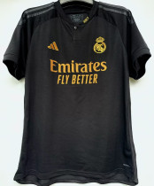 2023/24 RM 1:1 Quality Third Black Fans Soccer Jersey
