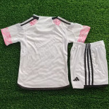 2023/24 JUV Away White Kids Soccer Jersey
