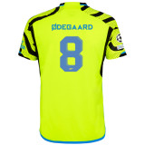 ØDEGAARD #8 ARS 1:1 Quality Away Fans Jersey 2023/24 (UCL Font)