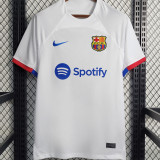 LEWANDOWSKI #9 BA 1:1 Quality Away Fans Jersey 2023/24 (Have UNHCR ACNUR 有背号下广告) ★★