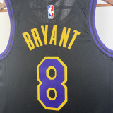 2023/24 Lakers BRYANT #8 Black City Edition NBA Jerseys