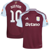 BUENDIA #10 Aston Villa Home Fans Soccer Jersey 2024/25 (UCL Font)
