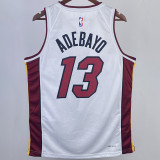 2023/24 Miami Heat ADEBAYO #13 White NBA Jerseys