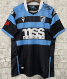 2023 Cardiff Away Blue Black Rugby Shirt 卡迪夫