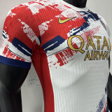 2024/25 PSG Away White Player Version Soccer Jersey