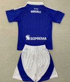2024/25 Strasbourg Home Blue Kids Soccer Jersey 斯特拉斯堡
