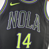 2023/24 Pelicans INGRAM #14 Black City Edition NBA Jerseys