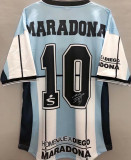 Maradona #10 Argentina Home Retro Soccer Jersey 2001有名有号 ★★