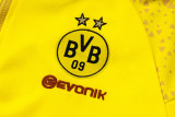 2024 BVB Yellow Hoody Zipper Jacket Tracksuit