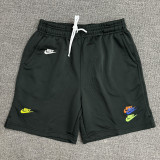 2025 NK Black Embroidered Multicolor Logo Casual Short Pants CN02黑