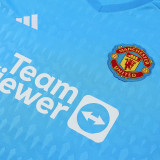 2023/24 M Utd Goalkeeper Blue Fans Soccer Jersey