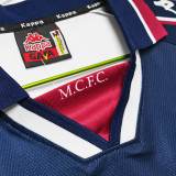 1997/98 Man City Away White Retro Soccer Jersey