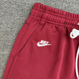2025 NK Jujube red Embroidered Multicolor Logo Casual Short Pants CN02枣红