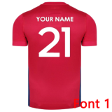 2021/22 England Away Red Rugby Shirt 英格兰