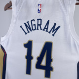 2023/24 Pelicans INGRAM #14 White NBA Jerseys