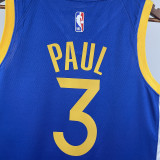 2023/24 Lakers PAUL #3 Blue NBA Jerseys 热压