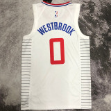 Clippers WESTBROOK #0 White NBA Jerseys