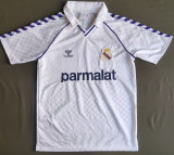 1987-1989 RM White Home Retro Soccer Jersey