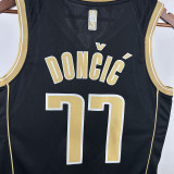 2025 Mavericks Dončić #77 Black Honor Edition NBA Jerseys