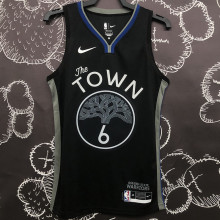 Warriors YOUNG #6 Black Grey NBA Jerseys